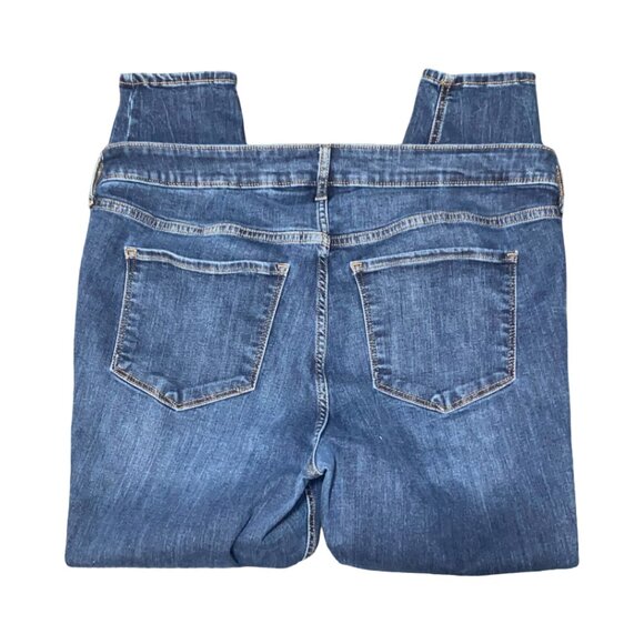 Sz.20*Old Navy*RockStar Super Skinny Cropped Blue Jeans--Ripped Up - Picture 5 of 5